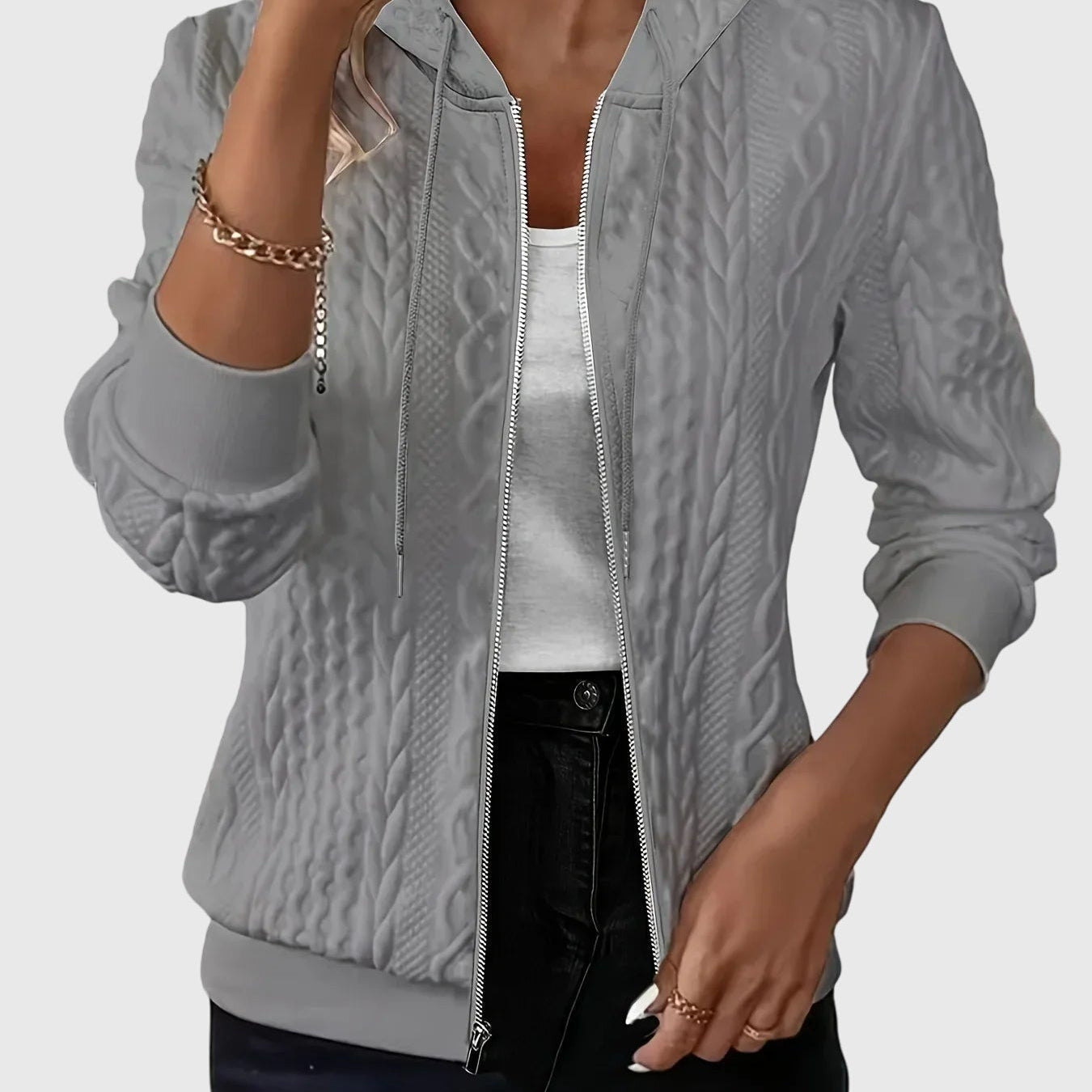 Lena™ - Hanorac cu zip