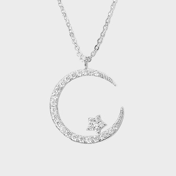 Maria - Colier cu Lună și Stele strălucitoare