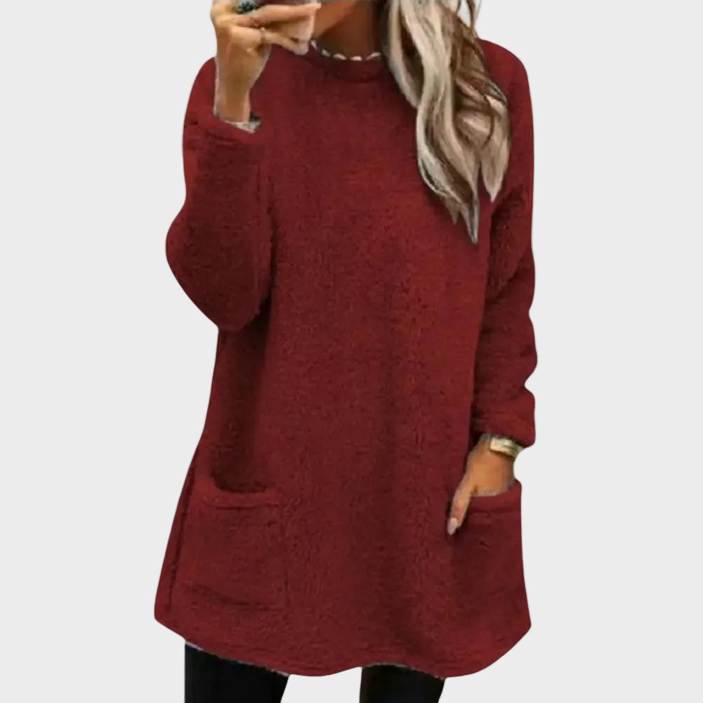 Elena - Rochie confortabilă pentru femei, cu buzunare