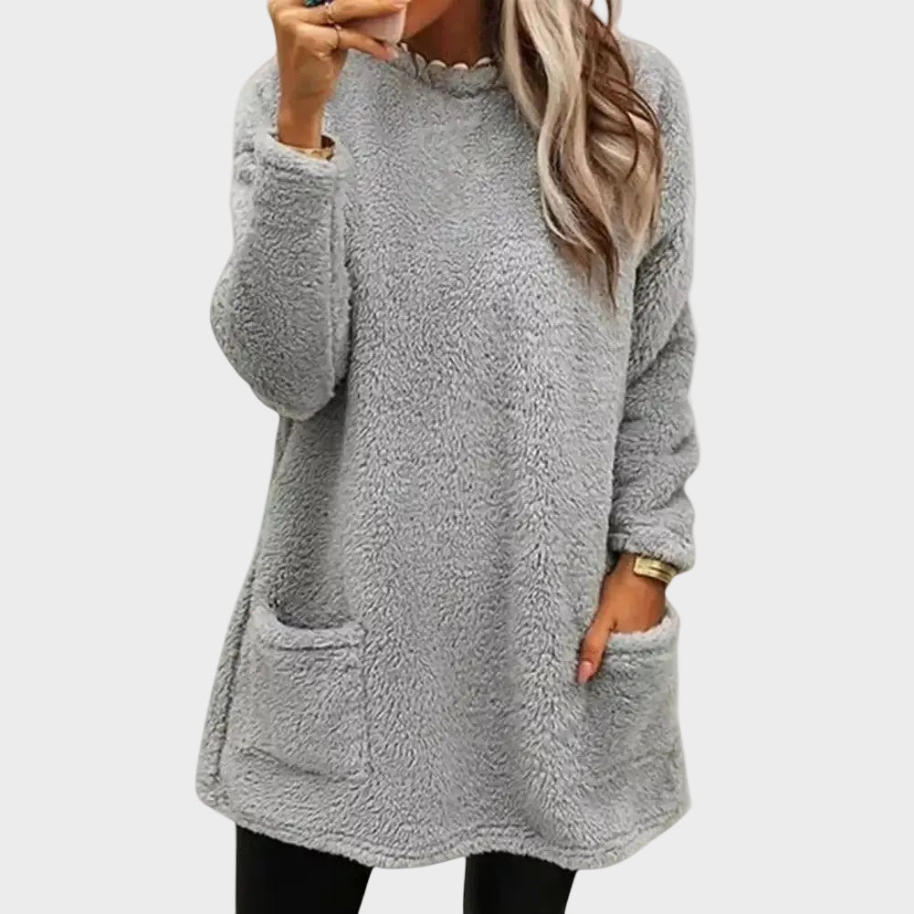 Elena - Rochie confortabilă pentru femei, cu buzunare