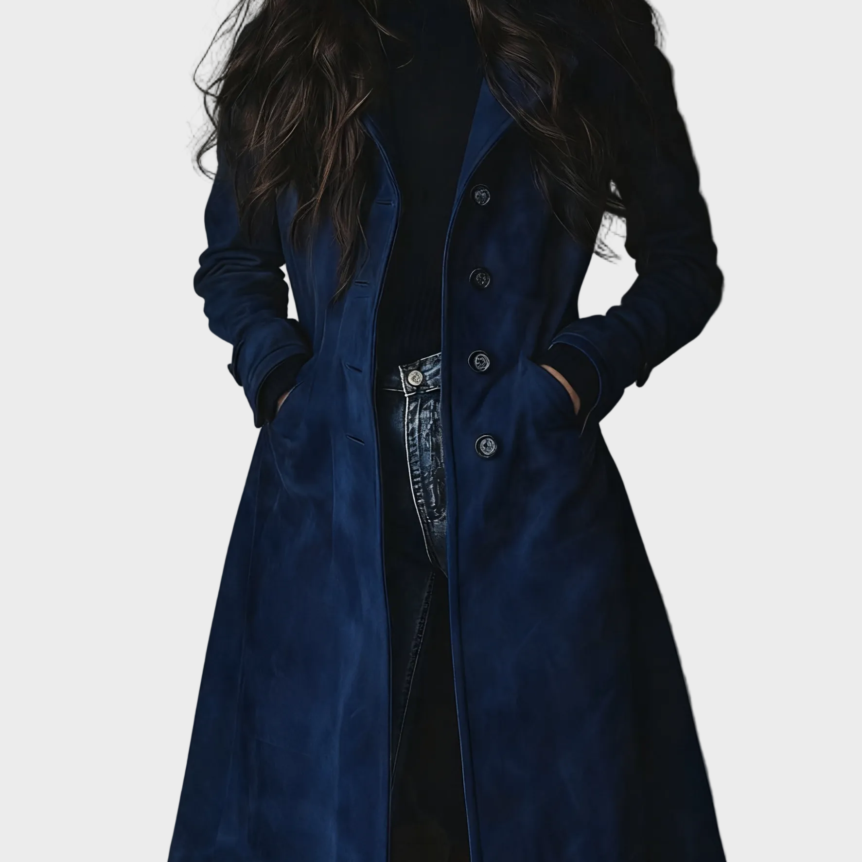 Maria - Palton Vintage din Suede