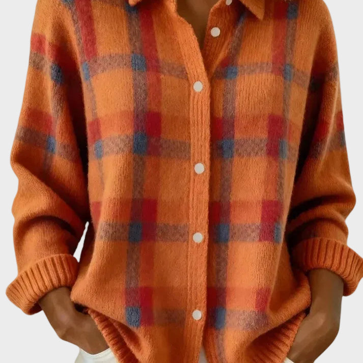 Maria - Cămașă tricotată pentru femei cu nasturi